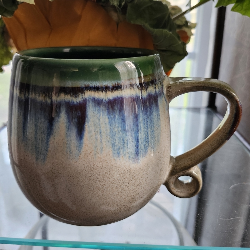Meritage Green and Blue Ceramic Mug